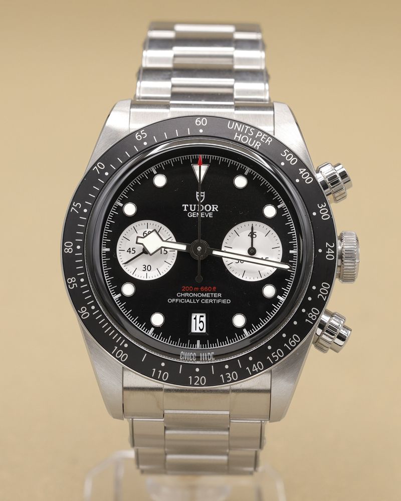 Tudor Black Bay Chrono Black Dial on Bracelet 79360N Complete 2021