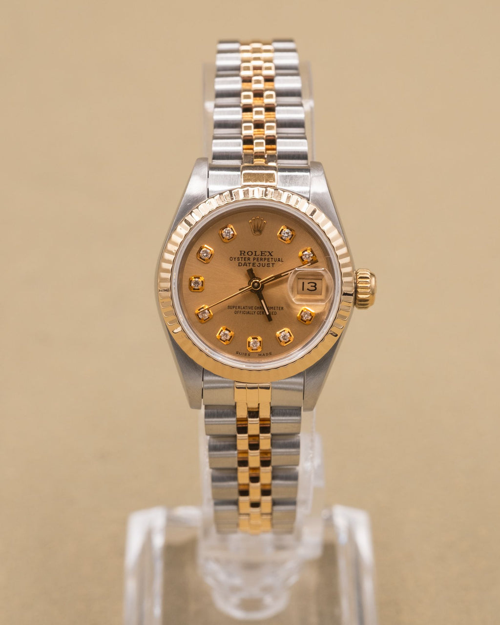 Rolex Datejust Lady Champagne Diamond Dial on Jubilee 69173