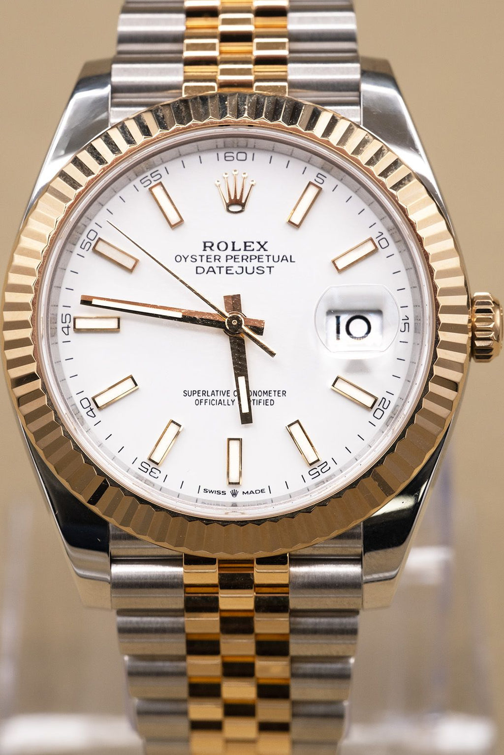 Rolex Datejust 41 White Index Dial on Jubilee 126333 Complete 2023