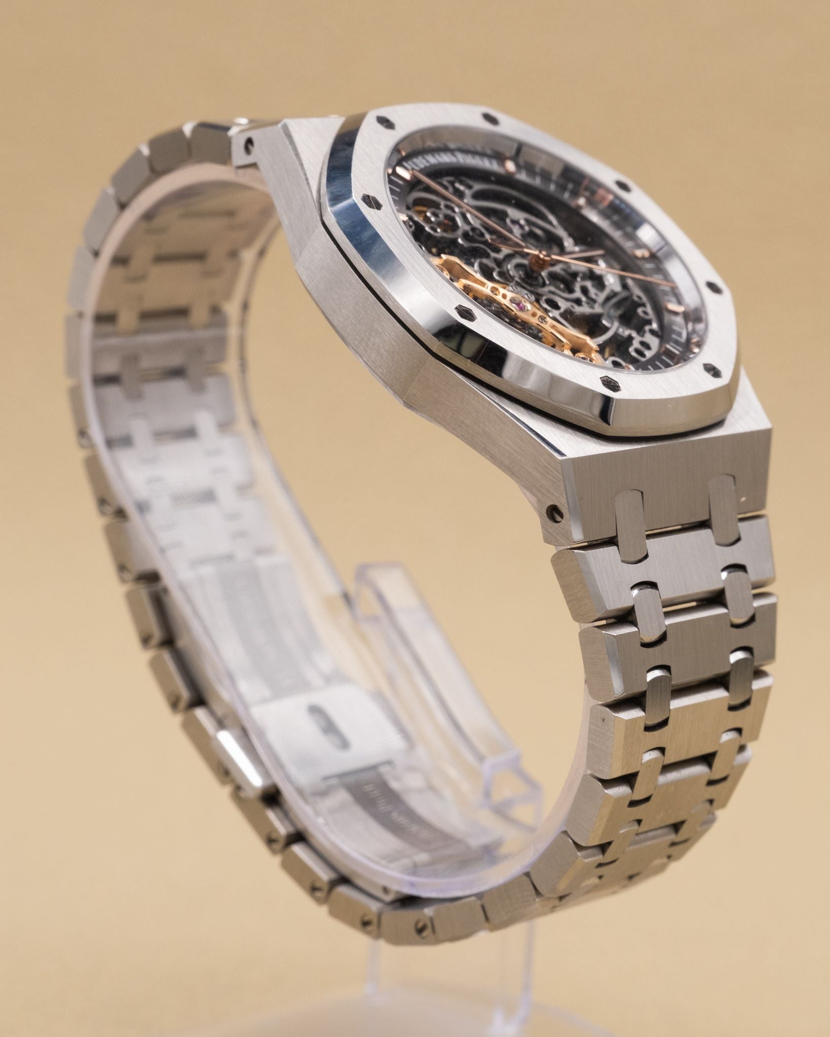 Audemars Piguet Royal Oak Double Balance Wheel Skeleton Dial on Bracelet 15407ST.OO.1220ST.01 Complete 2024