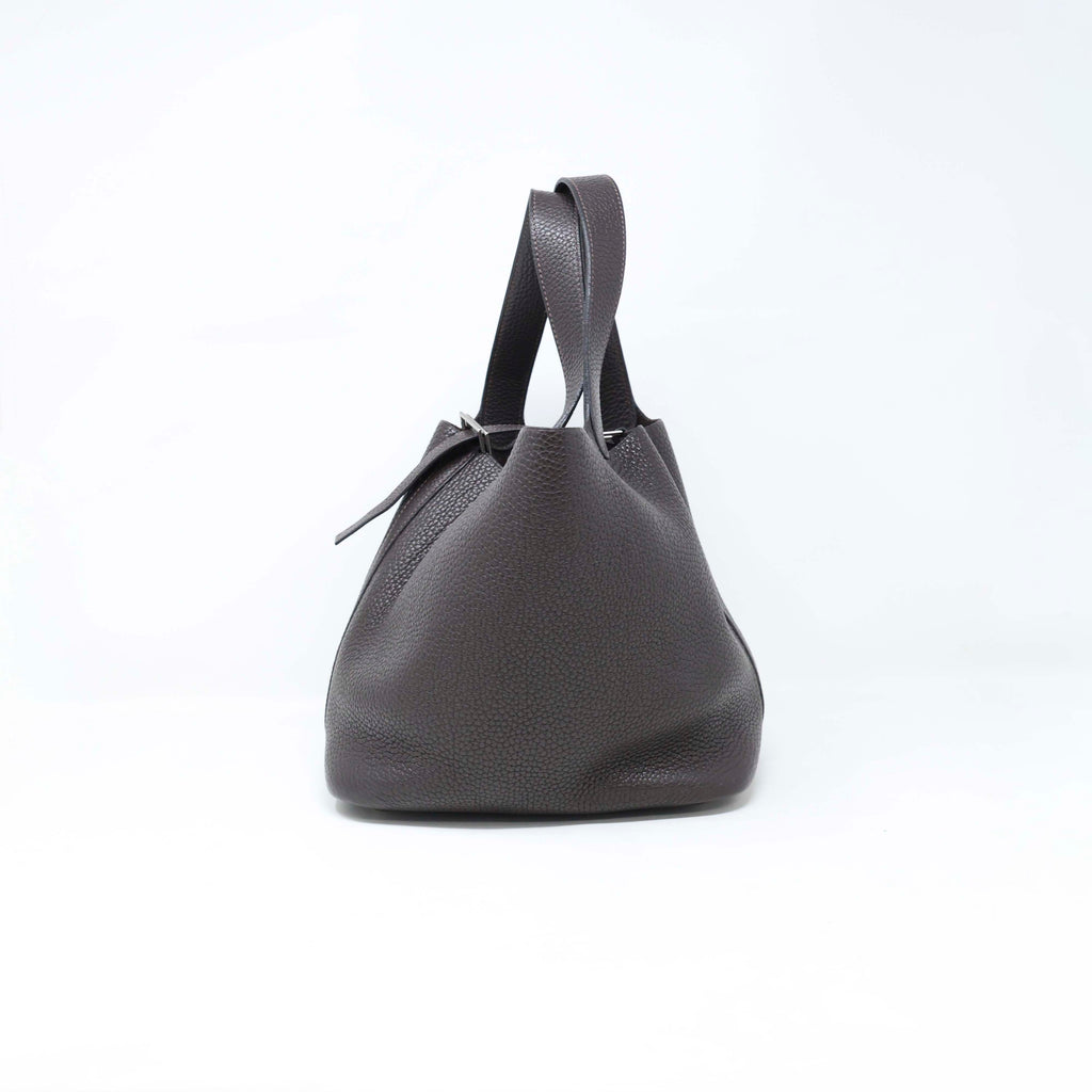 Hermes Dark Brown Taurillon Picotin