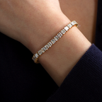 Diamond Tennis Bracelet in 14K White Gold, 16.34ct B-1634AS