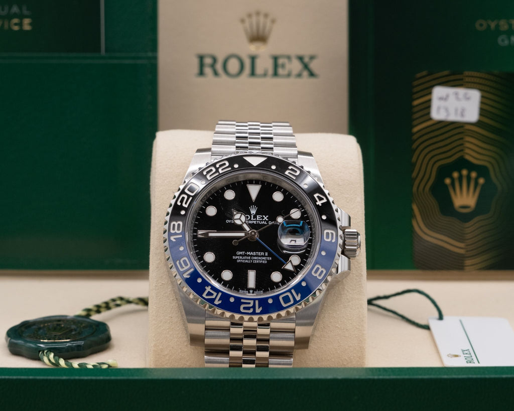 Rolex GMT-Master II Batgirl Black Dial on Jubilee 126710BLNR Complete 2026