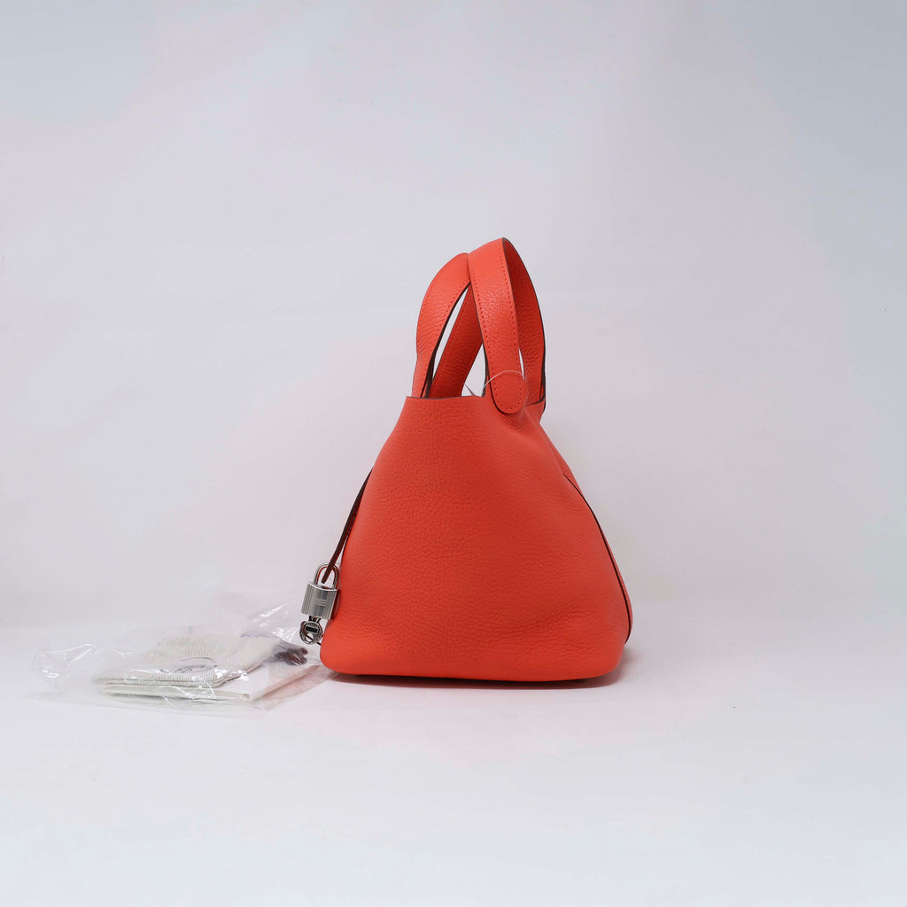 Hermes Orange Taurillon Clemence Picotin