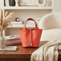 Hermes Orange Taurillon Clemence Picotin