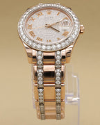 Rolex Datejust Pearlmaster 39 Diamond Paved Roman Dial on Pearlmaster 86285 Complete 2018