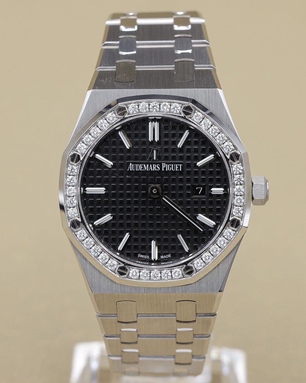 Audemars Piguet Royal Oak Quartz Ladies Black Dial on Bracelet 67651ST.ZZ.D002CR.01 Archives 2014