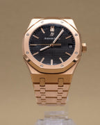 Audemars Piguet Royal Oak Selfwinding Black Dial on Bracelet 15500OR.OO.1220OR.01 Complete 2020