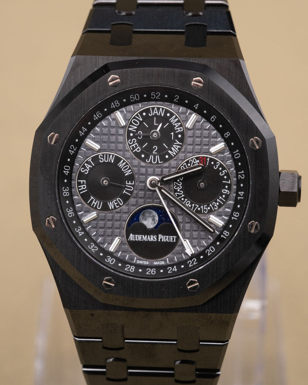 Audemars Piguet Royal Oak Perpetual Calendar Slate Grey Dial on Bracelet 26579CE.OO.1225CE.01 Complete