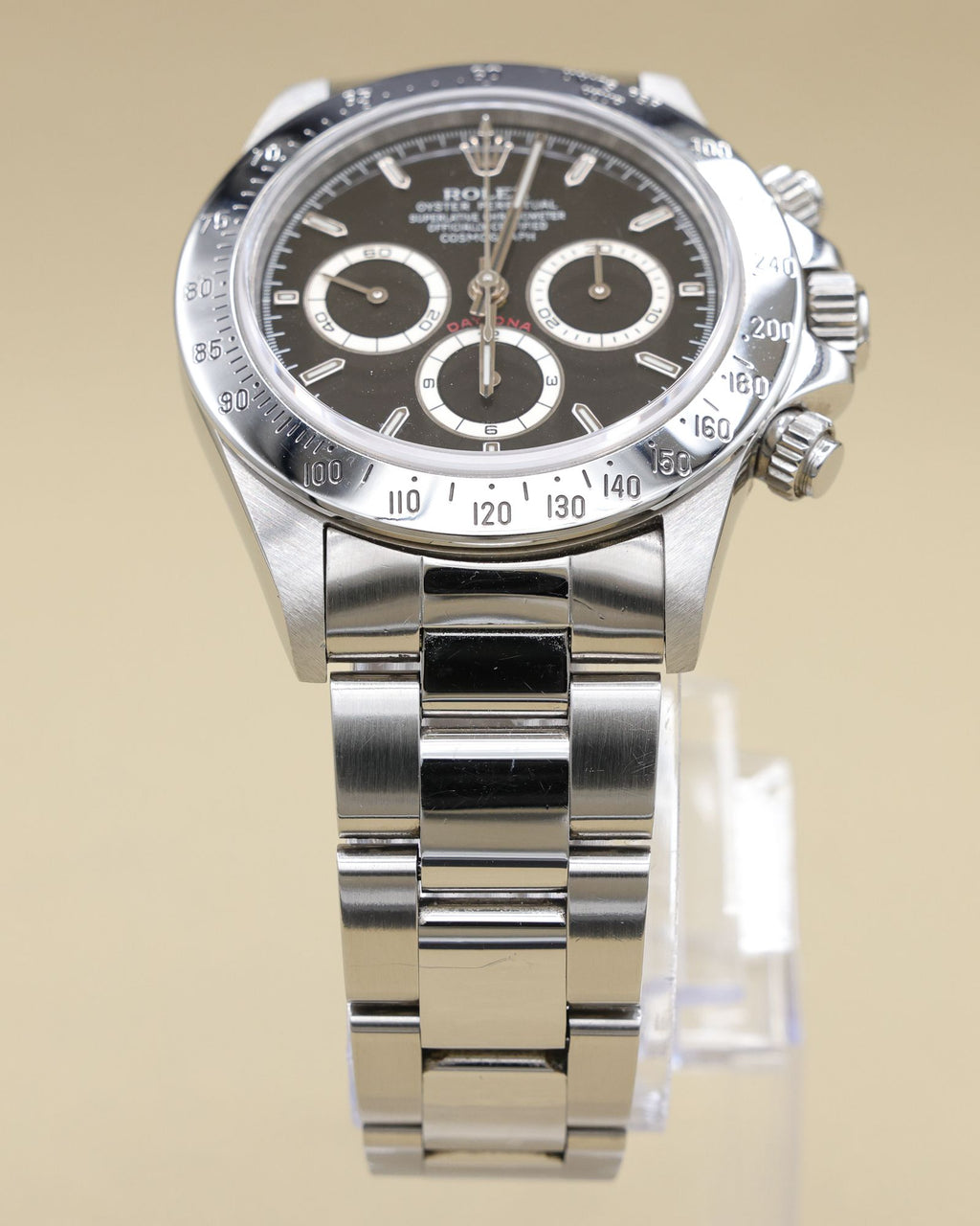 Rolex Daytona Zenith Black Dial on Oyster 16520 Service Papers and Box 2019