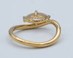 Yellow Gold Wavy Stack Ring Fashion Ring 0.5 cts.