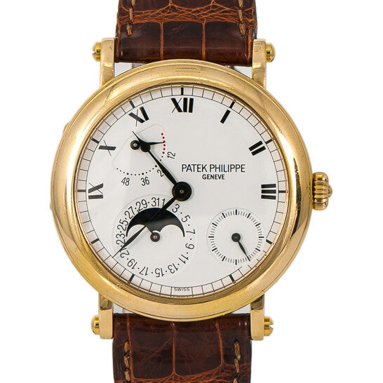 Patek Philippe Complications White Dial on Brown Leather 5054J-001 Complete 2005
