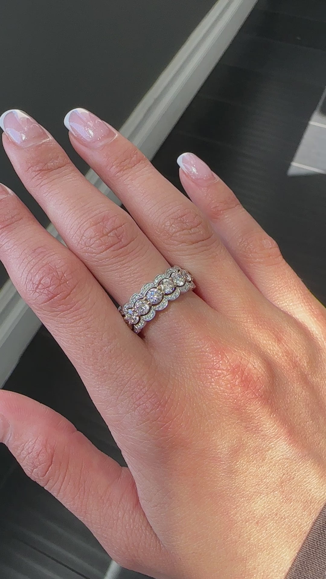 Two-Tone TWO-TONE WG/RG Eternity Ring 3.71 cts.