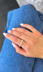 Yellow Gold MULTI-SHAPE Eternity Ring 3.45 cts.
