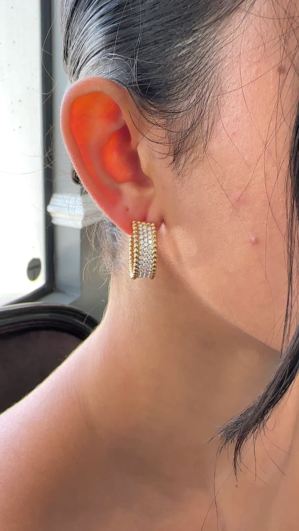 Rose Gold - Hoops 3 cts.