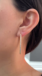 Yellow Gold FLEXIBLE 1.5 INCHES (2 YG - 2 WG) 1.8MM Hoops 2.35 cts.