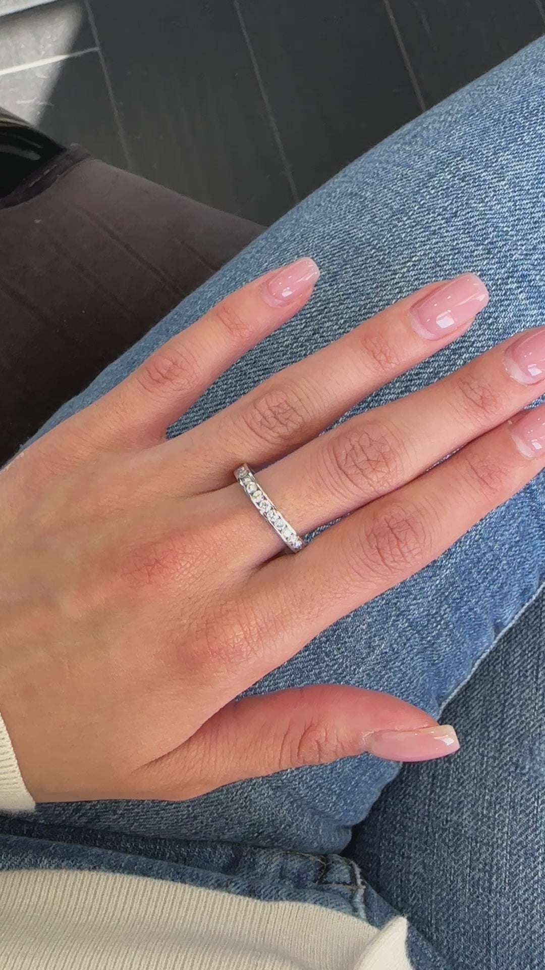 White Gold CHANNEL SETTING Eternity Ring 1.5 cts.