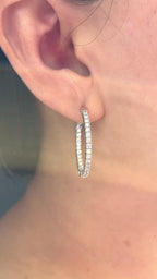 Yellow Gold FLEXIBLE HOOP Hoops 1.45 cts.