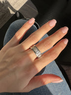 White Gold CHANNEL SETTING Eternity Ring 4.73 cts.