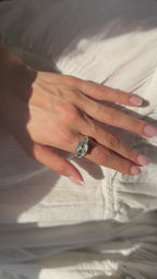 White Gold ASHER CENTER STONE G VS1 (GIA) - WITH TRAPS ON SIDE Engagement Ring 5.71 cts.
