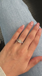 TACORI - CUSHION CENTER STONE I VS1 (GIA) Engagement Ring 2.08 cts.
