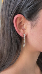 Yellow Gold - Dangles Earrings 1.26 cts.