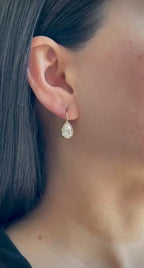 Yellow Gold PEAR DROPS Earrings 3 cts.