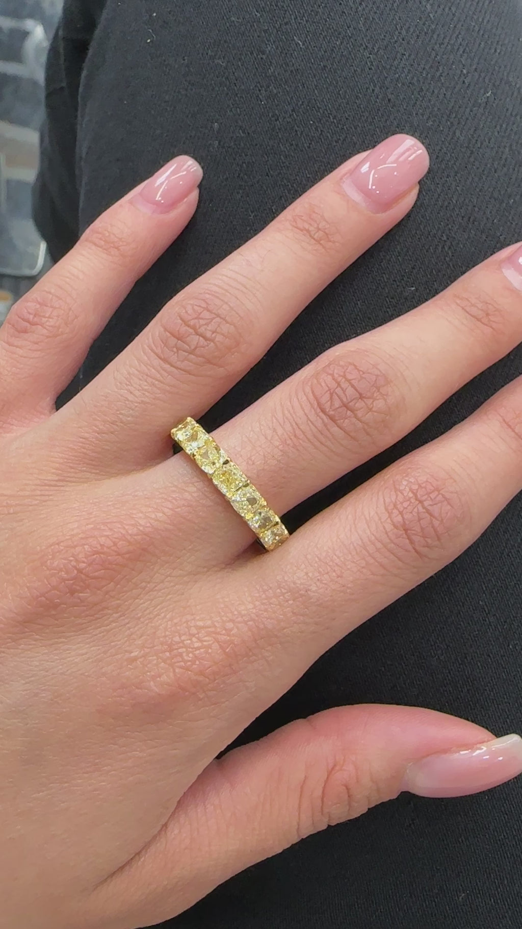 Yellow Gold - Eternity Ring 6.05 cts.