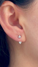 Yellow Gold JACKET - HS Earrings 0.22 cts.