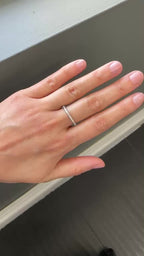 White Gold THIN Eternity Ring 0.75 cts.