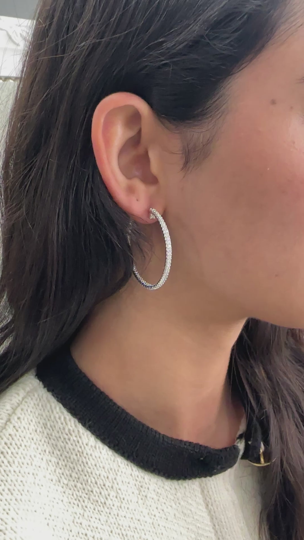 White Gold - Hoops 1.75 cts.