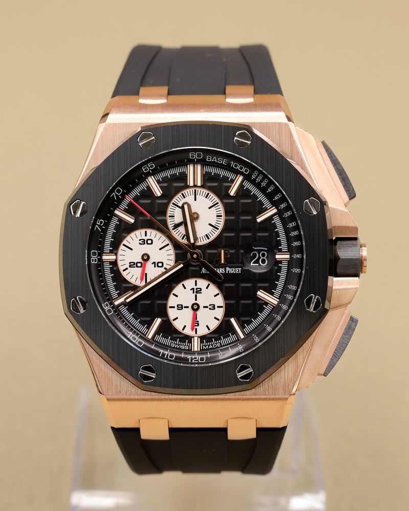 Audemars Piguet Royal Oak OffShore Chronograph Black Dial Dial on Rubber 26400RO.OO.A002CA.01 Complete 2015
