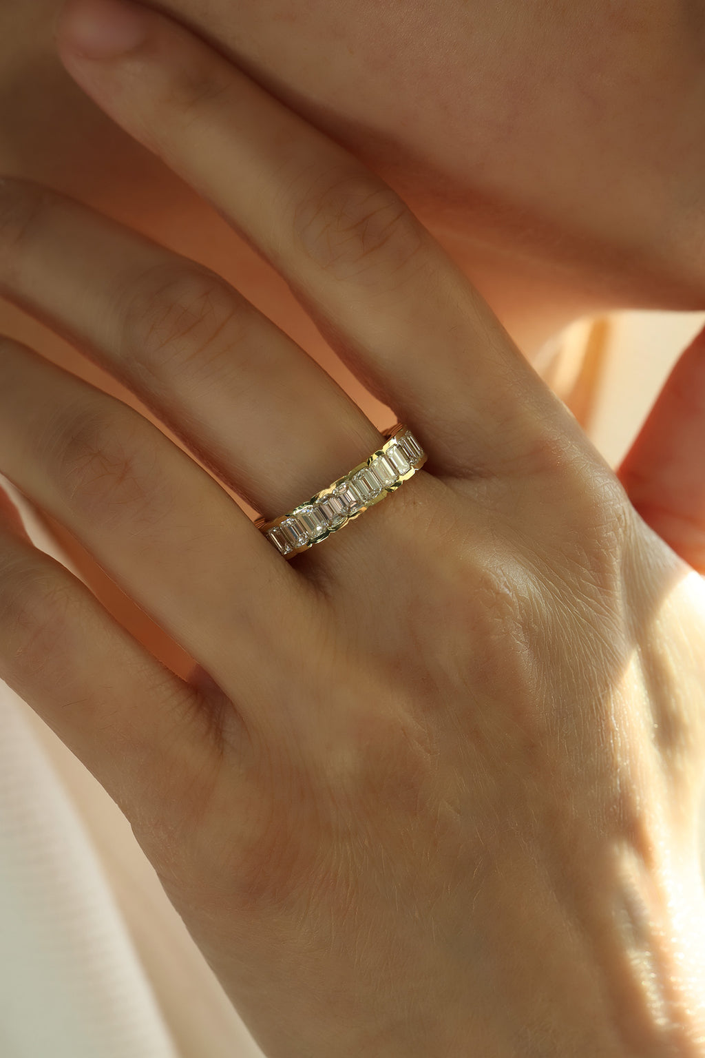 Yellow Gold - Eternity Ring 3.5 cts.