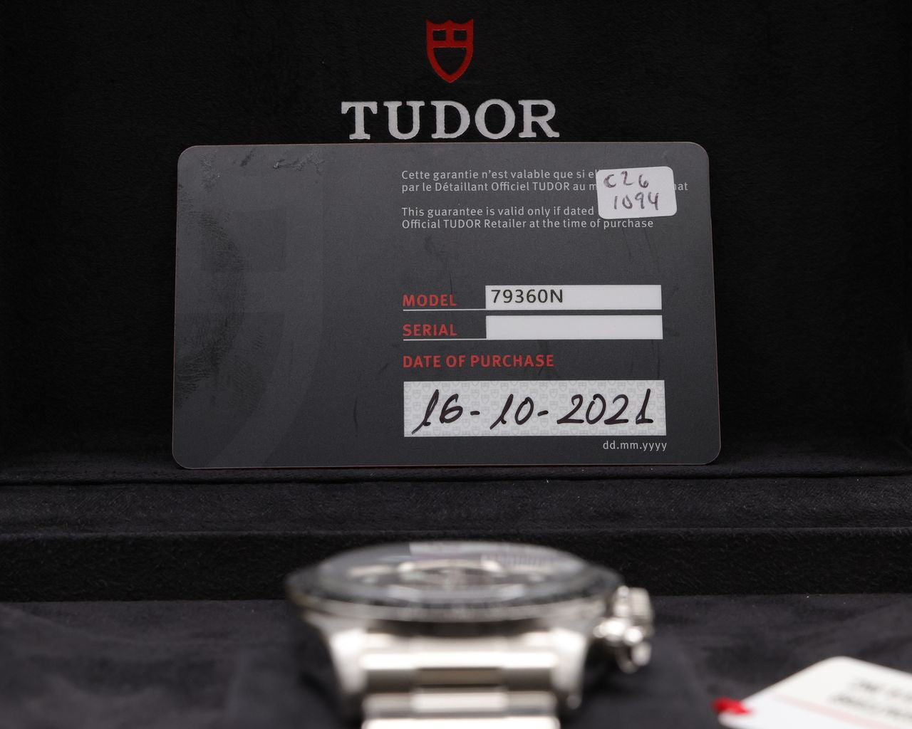 Tudor Black Bay Chrono Black Dial on Bracelet 79360N Complete 2021