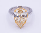 White Gold Engagement Ring 7.29 cts.