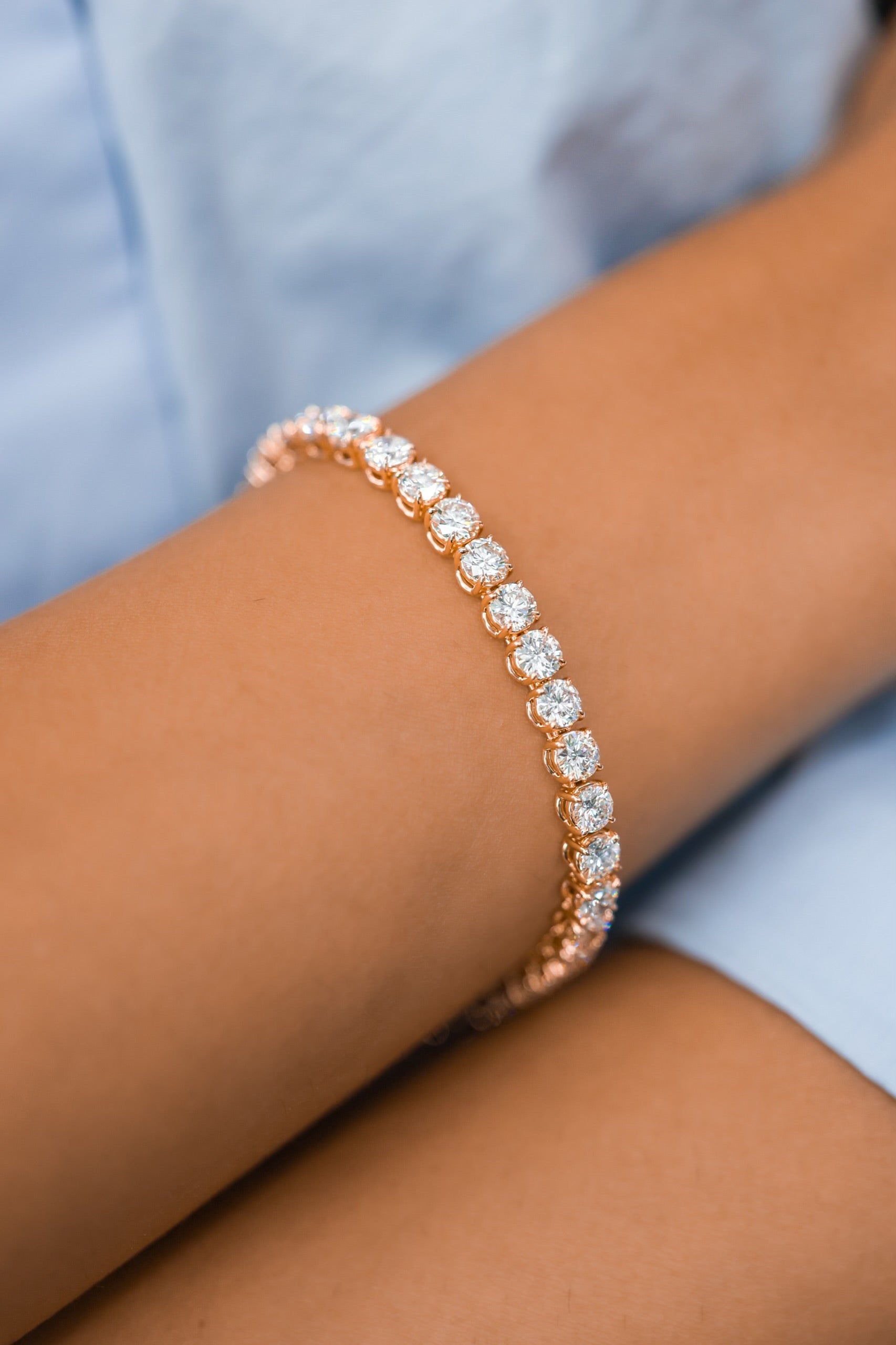 Soraya Collection Diamond Tennis Bracelet, 13.80ct B-1314