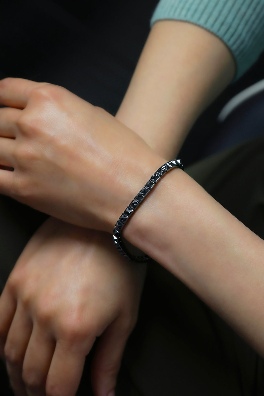 Stunning Black Diamond Tennis Bracelet Jewelry, 11.7ct B-117BLK