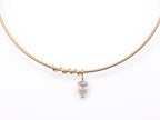 14K Yellow Gold Pear Lab Diamond Solitaire Pendant 10.6ct N-221PS