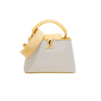 Louis Vuitton Canvas Taurillon Capucines BB Plume Yellow