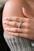 Platinum GIA CERTIFIED Eternity Ring 8.42 cts.