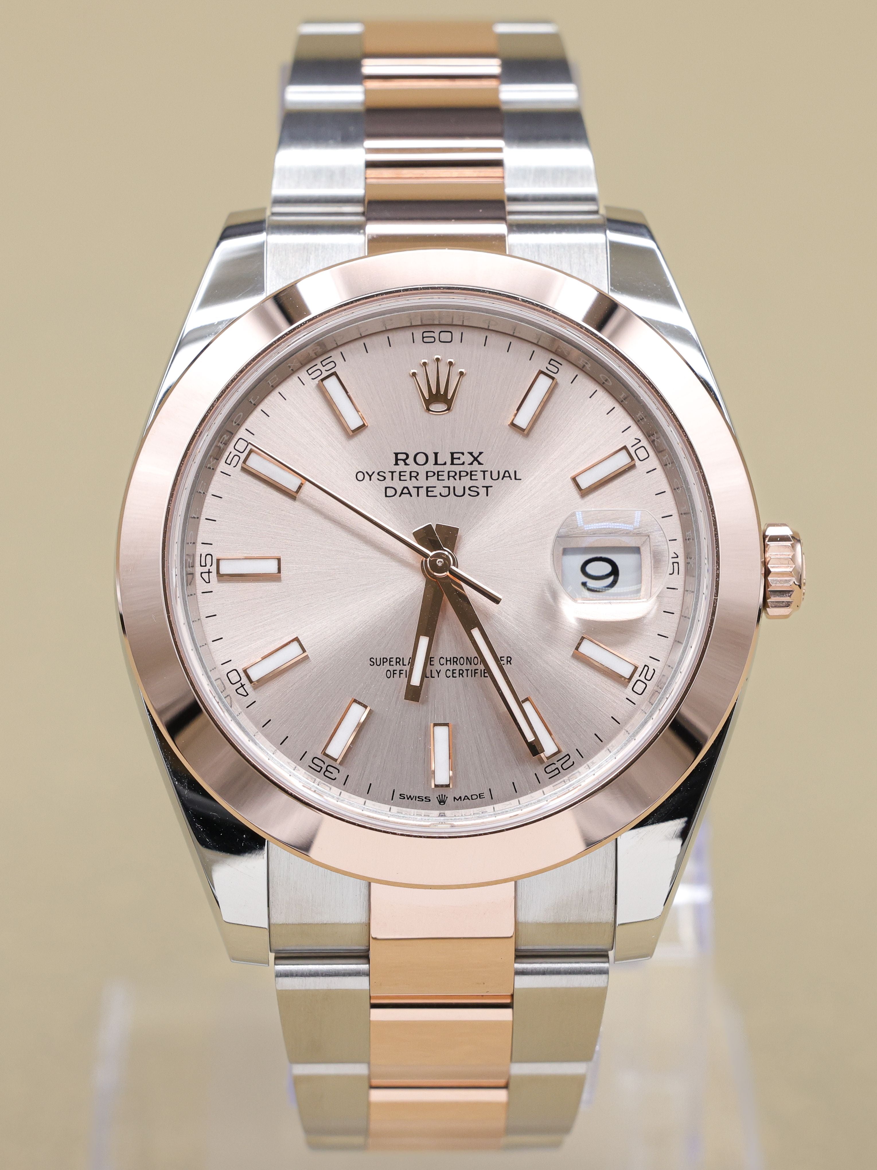 Rolex Datejust 41 Sundust Index Dial on Oyster 126301 Complete 2024