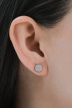 Rose Gold FLAT CLUSTER STUD Studs 0.33 cts.