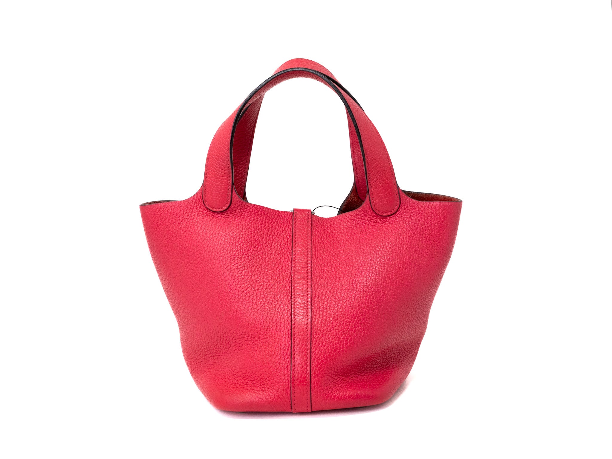 Hermes Picotin Pink Clemence Lock PM Handbag
