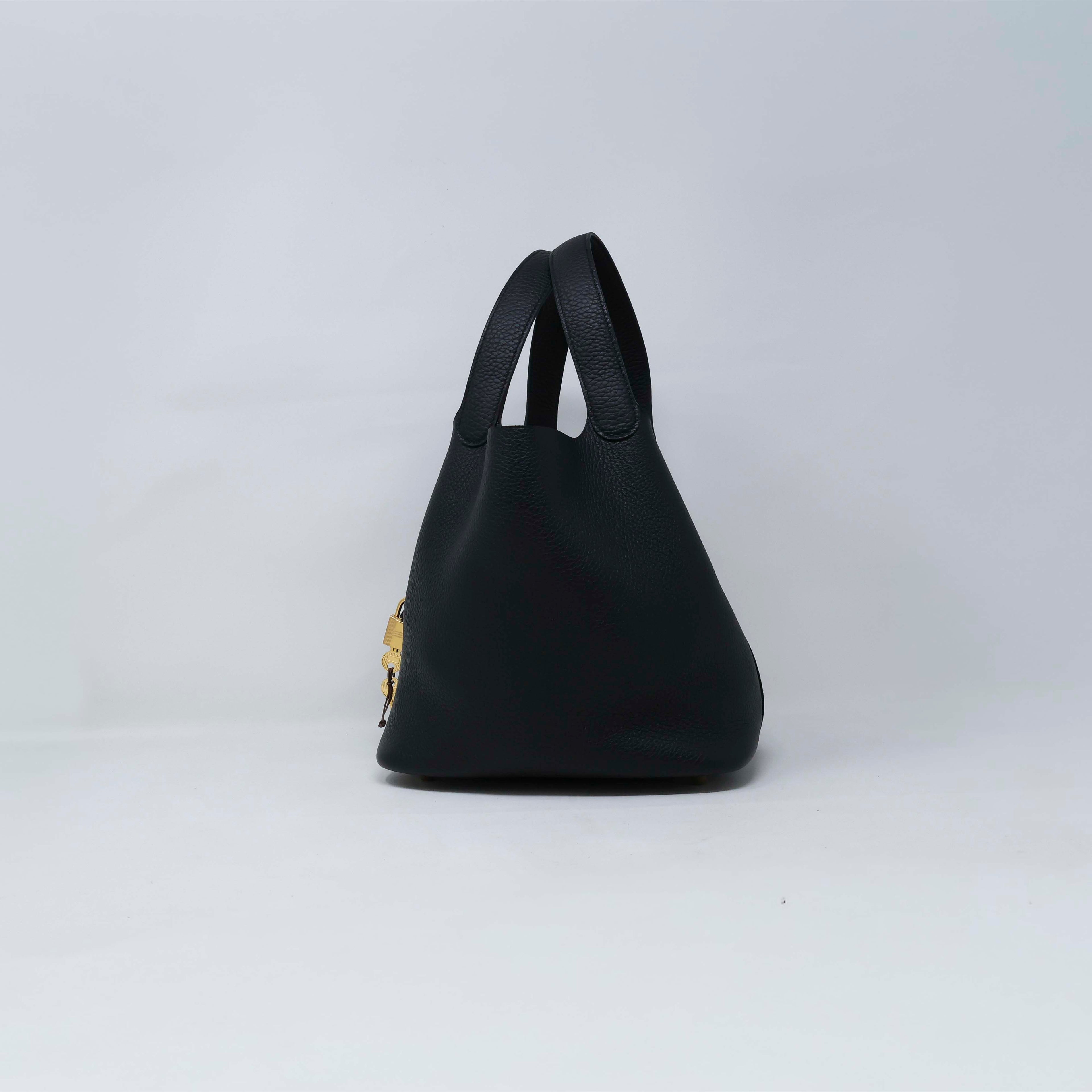 Hermes Black Taurillon Clemence Pitcotin