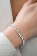 Round Diamond Tennis Bracelet in 14K White Gold, 7.06ct B-700RD
