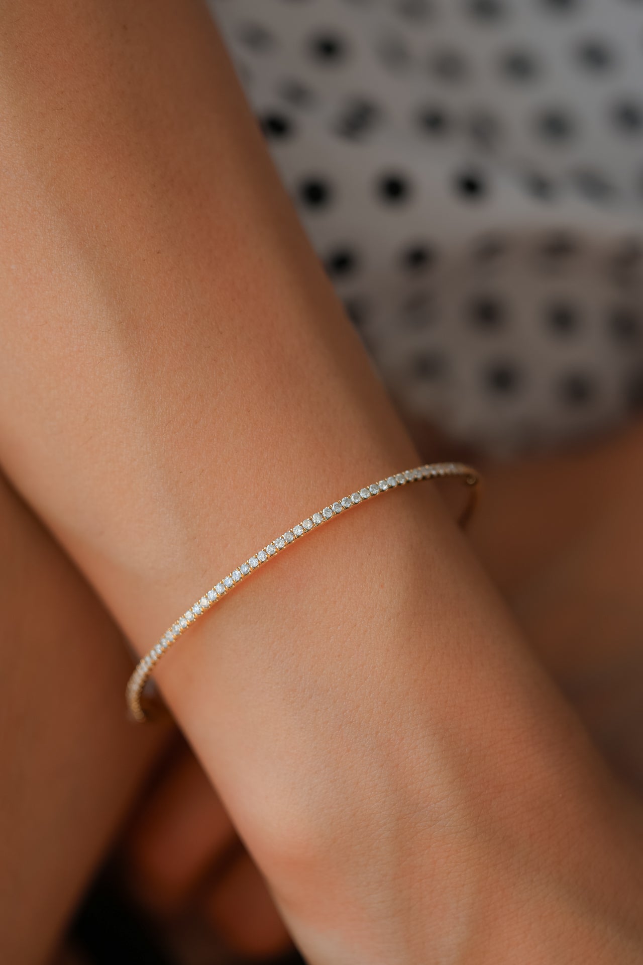 Goldsmith Designer Bangles and Cuffs Bracelet, 0.71ct B-4918
