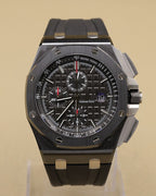 Audemars Piguet Royal Oak Offshore Chronograph Black Dial on Rubber Strap 26402CE.OO.A002CA.01.A 2012