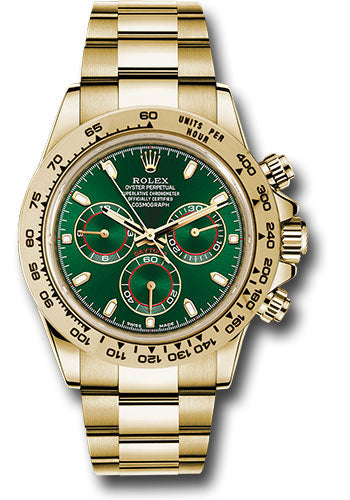Rolex Daytona Green Stick Dial on Oyster 116508 Complete 2025