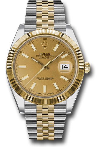 Rolex Datejust 41 Champagne Index Dial on Jubilee 126333 Complete 2026