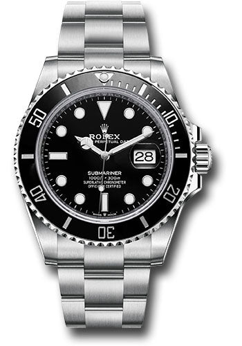 Rolex Submariner Black Dial on Oyster 126610LN Complete 2021